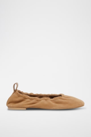 Ballerines en cuir de chévre - Beige