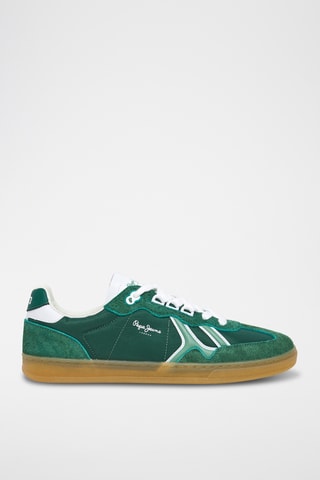 Baskets en nubuck - Vert
