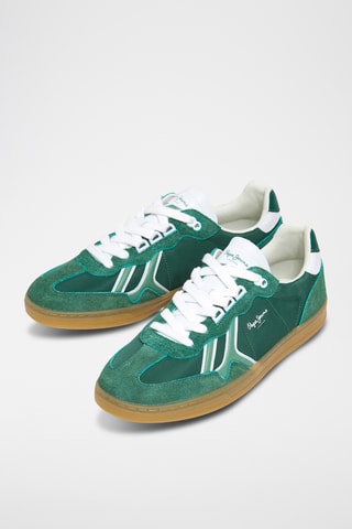 Baskets en nubuck - Vert