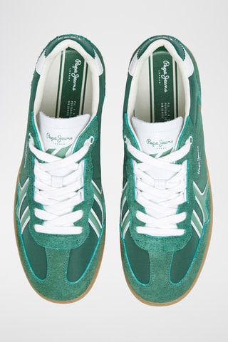 Baskets en nubuck - Vert