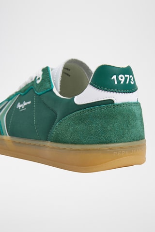 Baskets en nubuck - Vert