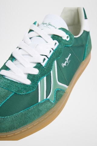 Baskets en nubuck - Vert