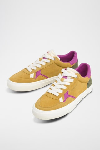 Baskets en cuir - Moutarde