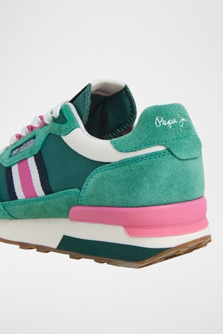 Baskets en nubuck - Vert