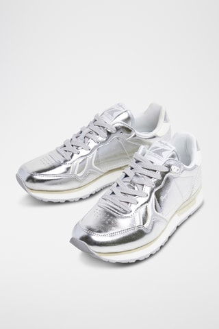 Baskets vernies - Argenté