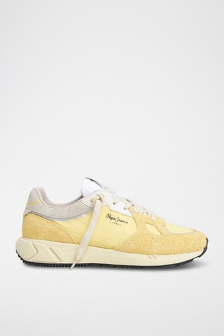 Baskets en nubuck - Jaune