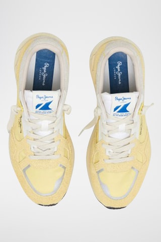 Baskets en nubuck - Jaune