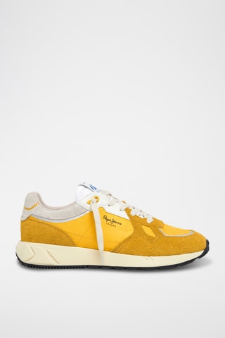 Baskets en nubuck - Jaune