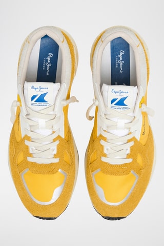 Baskets en nubuck - Jaune
