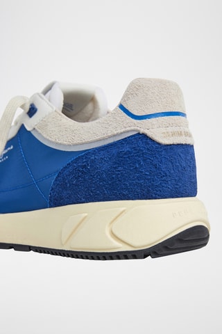 Baskets en cuir - Bleu