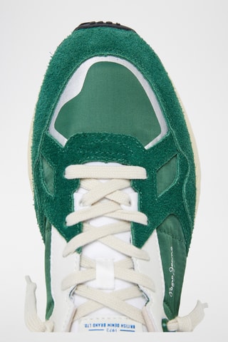 Baskets en nubuck - Vert
