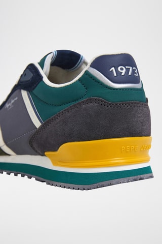 Baskets en cuir - Bleu