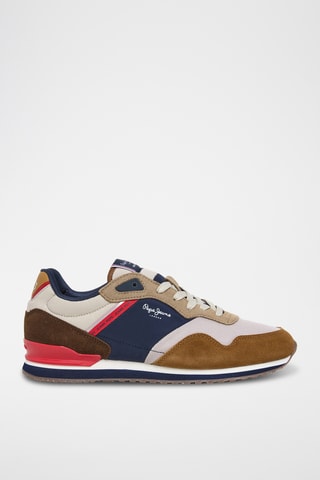 Baskets en nubuck - Bleu