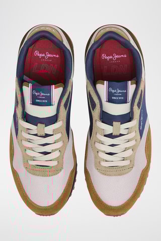 Baskets en nubuck - Bleu