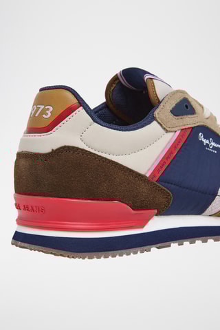 Baskets en nubuck - Bleu