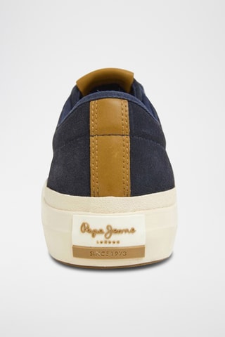 Baskets en cuir - Bleu