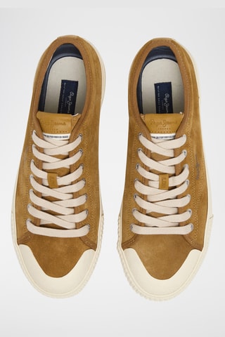 Baskets en cuir - Marron