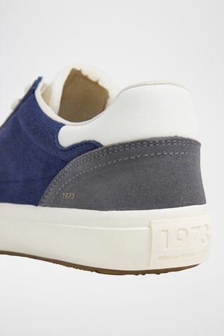 Baskets en cuir - Bleu