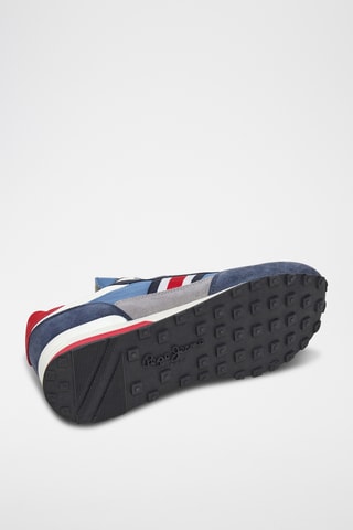 Baskets en cuir - Bleu