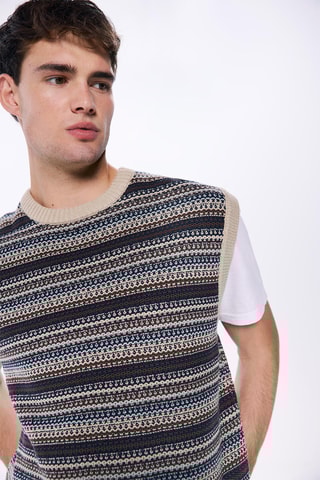 Pull sans manches - Marron