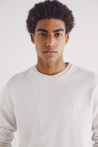 Pull - Gris clair chiné