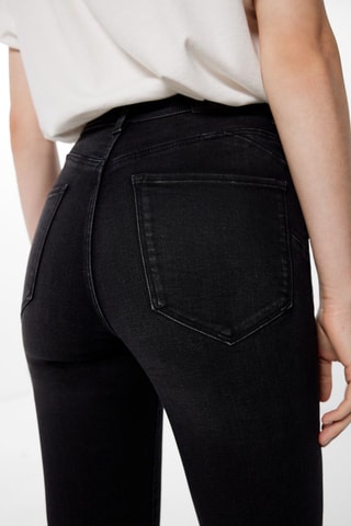 Jean skinny taille haute - Noir