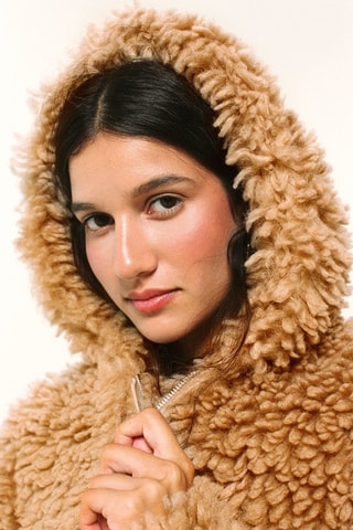 Veste à capuche - Beige