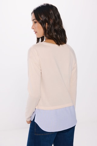 Top trompe-l’œil - Beige