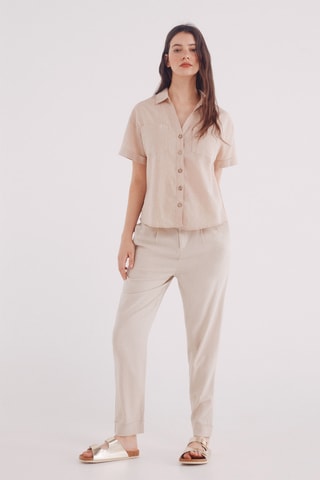 Chemisier en lin - Beige