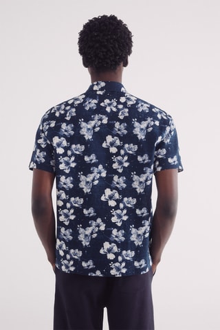 Chemise en lin - Bleu marine