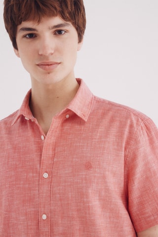 Chemise - Rouge chiné