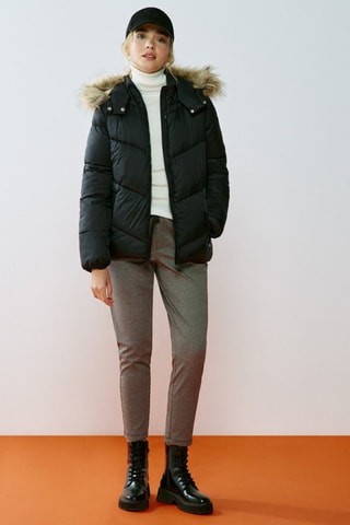 Doudoune à capuche - Noir