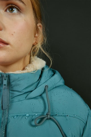 Doudoune à capuche - Bleu canard