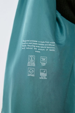 Doudoune à capuche - Bleu canard