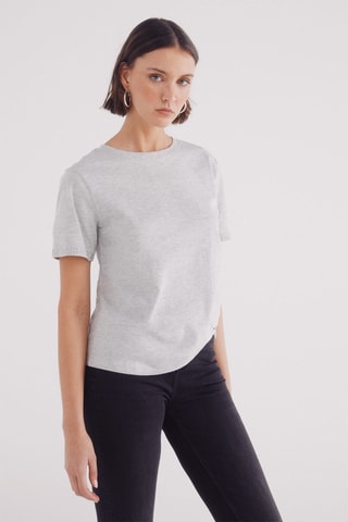 T-shirt - Gris clair chiné