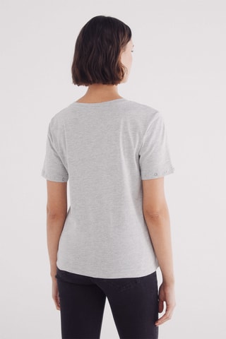 T-shirt - Gris clair chiné