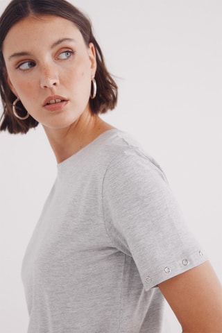 T-shirt - Gris clair chiné