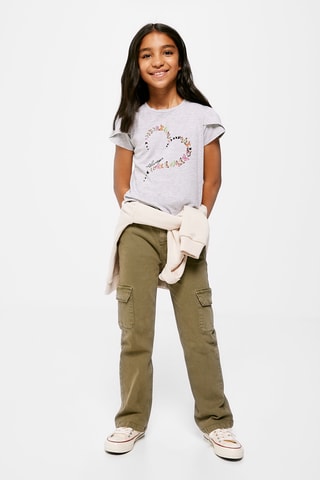 T-shirt - Gris clair chiné