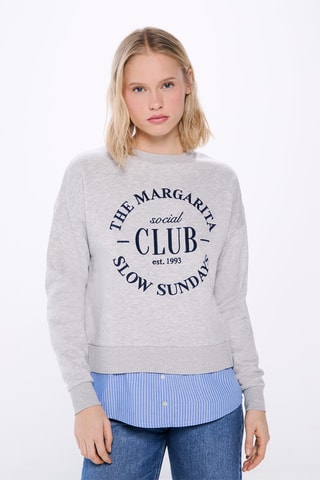 Sweat trompe-l’œil - Gris