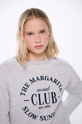 Sweat trompe-l’œil - Gris