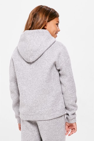 Sweat à capuche - Gris clair chiné