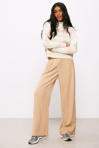 Pull à capuche - Rose et turquoise