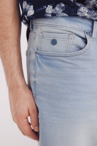 Bermuda en jean - Bleu ciel