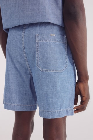 Bermuda en jean - Bleu cobalt