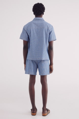 Bermuda en jean - Bleu cobalt