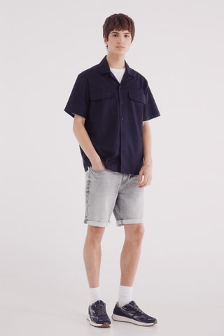 Bermuda en jean - Gris clair