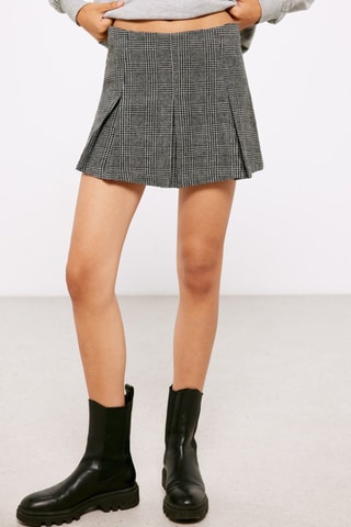Minijupe - Gris et noir