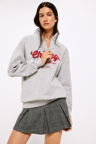 Minijupe - Gris et noir