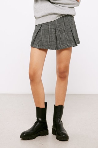 Minijupe - Gris et noir