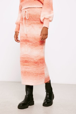 Jupe midi dip and dye - Violet